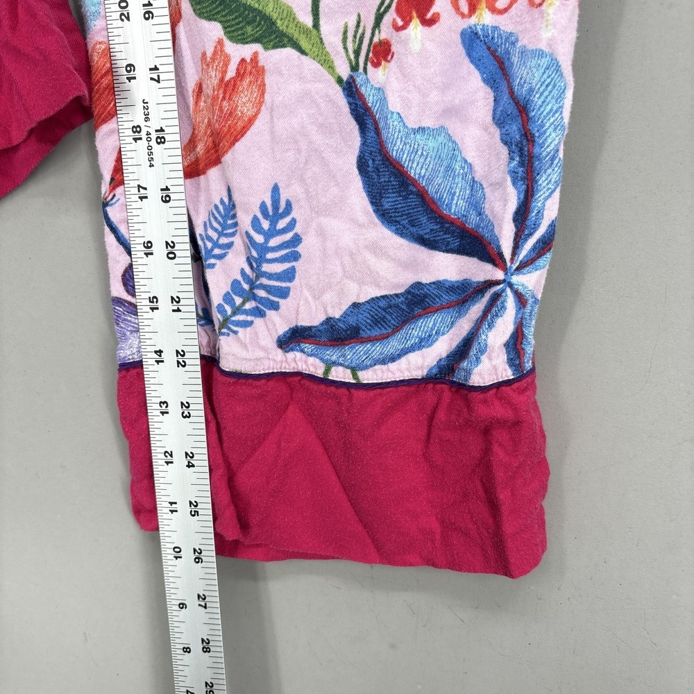 Rosa De Weerd‎ Anthropologie Pajama Pants Womens XS Multicolor Floral Jersey - Picture 6 of 12